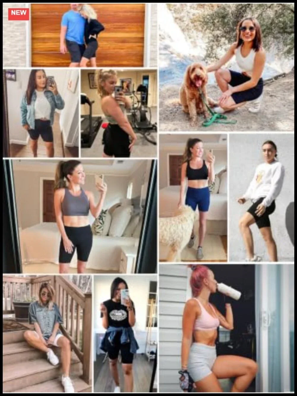 High Waist Biker Shorts with 3 Pockets, 4-Way Stretch Squat-Proof
